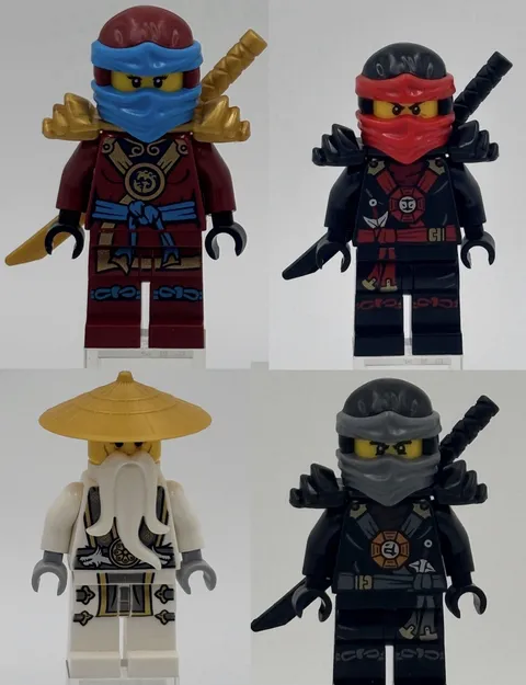 Lego Ninjago Possession Kai, Cole, Wu, Nya. Deepstone Ninja