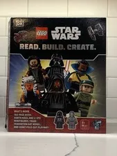 LEGO Star Wars Read, Build, Create Book W/ Trade Federation AAT + poster! 