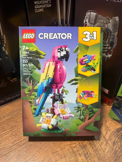 LEGO CREATOR: Exotic Pink Parrot (31144) New, Sealed, Retired
