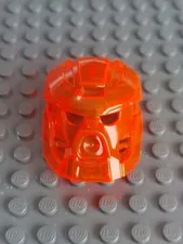 Lego 19052 - Transparent Neon Reddish Orange Bionicle Mask of Fire - Used