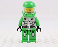 LEGO Galaxy Squad Chuck Stonebreaker gs009 Green Armor Minifigure
