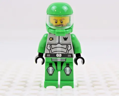 LEGO Galaxy Squad Chuck Stonebreaker gs009 Green Armor Minifigure