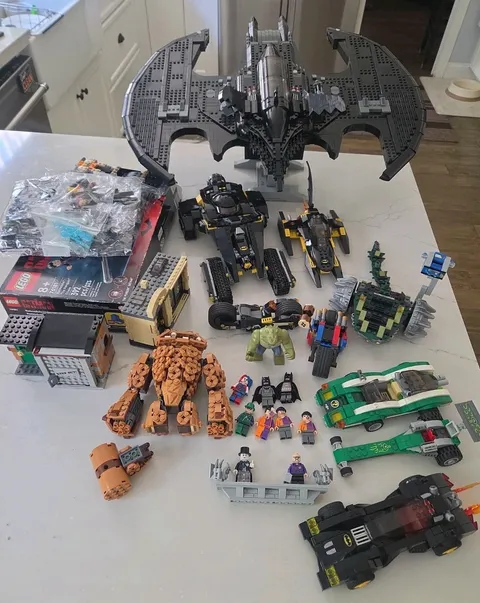 Lego Batman Lot, Incomplete Sets, With Some Mini Figs, DC, LOOK!