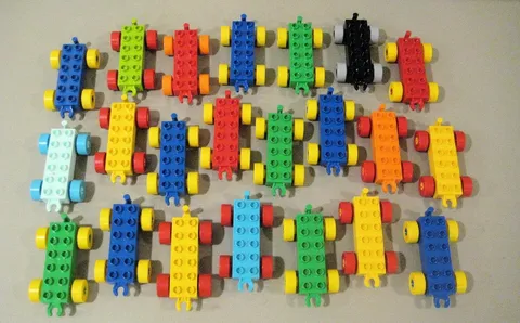 Lego Duplo Lot 22 Trains Assorted Colors Parts & Pieces