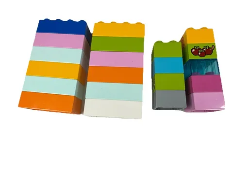LEGO Duplo Lot Bricks 2x2 2x4 Assorted Colors Numbers Pictures Misc. Building