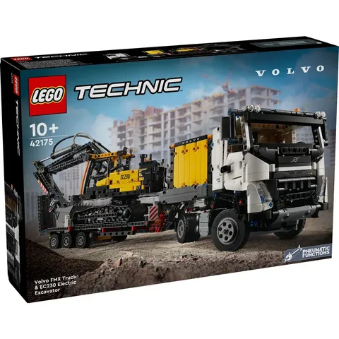 LEGO Technic Volvo FMX Truck With EC230 Electric Crawler Excavator, Set 42175