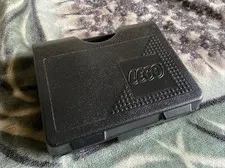 LEGO Black Storage Carrying Case Plastic Latch Closure Box Vintage 1997