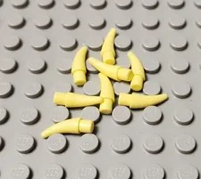 LEGO New Lot of 8 Bright Light Yellow 1x1 Animal Horn Barbs