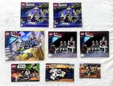 LEGO STAR WARS TMNT THE LEGO MOVIE INSTRUCTION MANUAL LOT 8PC 79122 75048 75015