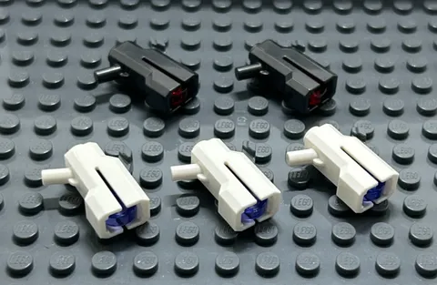 Lego 34229 15391c01 Minifigure blaster with trigger lot qty 5 with extra ammo