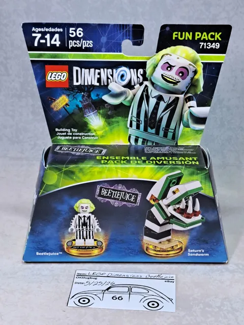 LEGO Dimensions Beetlejuice 71349 *** Mint in Box *** Sandworm Fun Pack Kit