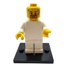LEGO® Minifigure Head Yellow Man Reddish Beard Smile Part New Genuine
