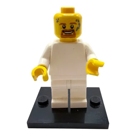 LEGO® Minifigure Head Yellow Man Reddish Beard Smile Part New Genuine