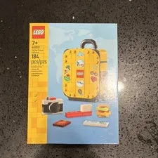 LEGO Yellow Travel Suitcase 40817 Complete Set 184 Pieces Ages 7+