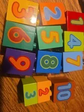 Lego Duplo Printed Learning Bricks Numbers 1-10 + small 2 & 3 D1