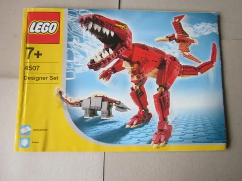 Lego Building Instructions Instruction 4507 Designer Set Dinosaurs
