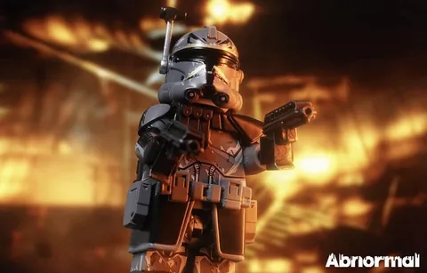 LEGO Star Wars Abnormal Custom Clone Trooper Captain Rex Grey Variant Minifigure