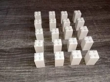 20 pieces White Genuine Lego 4 x 4 x 3 Brick part 30145 WYSIWYG IRL u get 20 pcs