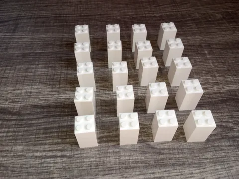 20 pieces White Genuine Lego 4 x 4 x 3 Brick part 30145 WYSIWYG IRL u get 20 pcs