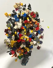 LEGO Minifigures Bulk Lot Mixed Parts & Pieces Multicolor Plastic