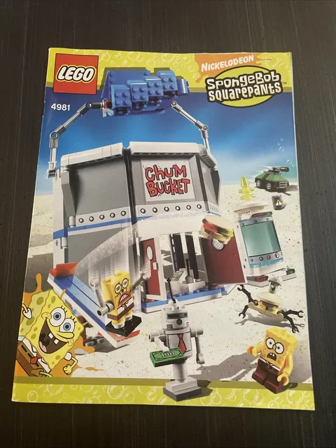 GREAT CONDITION LEGO SpongeBob SquarePants 4981 Instructions Manual Only
