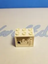 Lego Part 4533 Cupboard Door with Spider Sticker from Set 75904