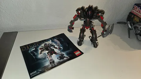 Lego Bionicle Makuta 8593 & Takanuva 8596 Complete + Instructions