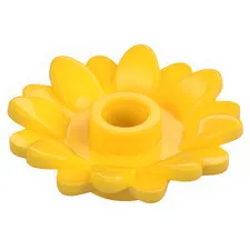 LEGO SUNFLOWER ELEMENT W/PLATE 1X1  # 6901 / 6509767 - QTY 20