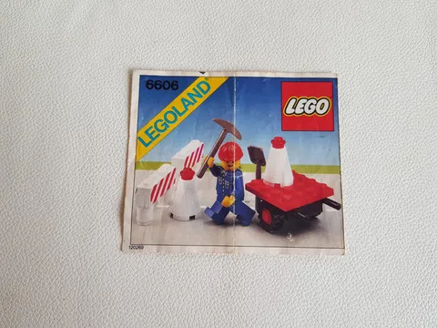 LEGO instructions leaflet for 6606 Road Repair Set 1983 Road Works Barrow