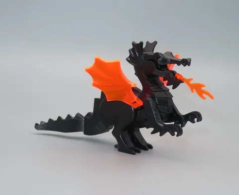 Lego Classic Castle Dragon trans orange wings minifigure 6047 6099 6097 6007
