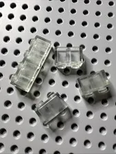 LEGO Trans Clear Lot 3010 1x4 3004 1x2 Translucent Brick Vintage 4 Pieces