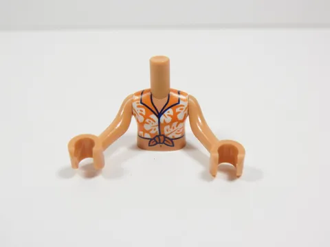 LEGO Friends Reddish Orange Printed Female Girl Torso Minifig S4