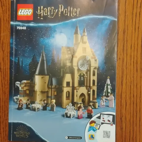 LEGO Harry Potter Hogwarts Clock Tower 75948 Instruction Manual Booklet English