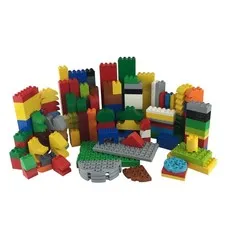 LEGO Duplo Building Blocks 325 Pieces Multicolor Bulk Lot Mixed Bricks Set