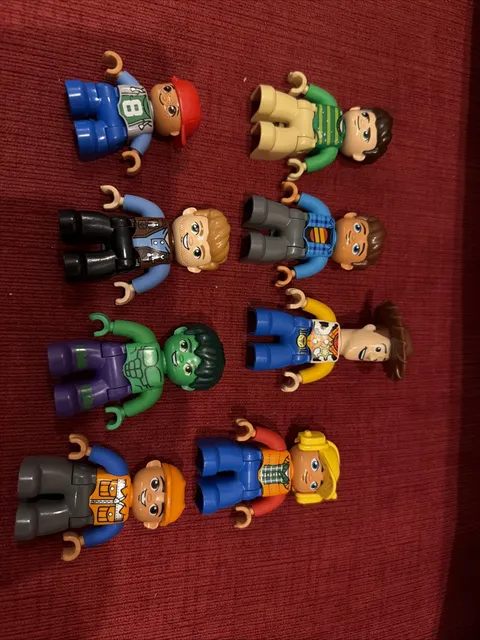 Lego Duplo Lot Of 8 People Figures Woody Hulk