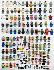 Huge LEGO Minifigure Lot 90+ Space City Police Batman Friends Accessories