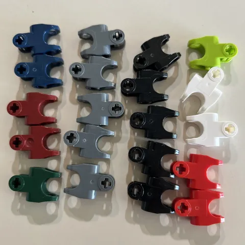 Lego Bionicle Lot D - 20 Smooth Assorted Axle Connector 2x3 Ball Joint Socket