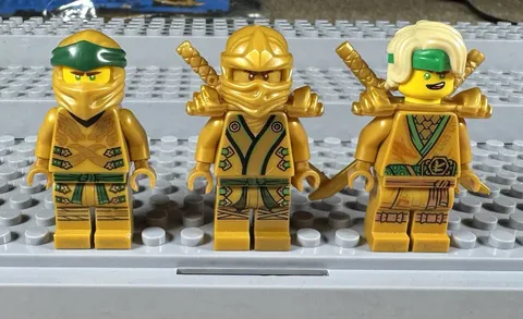 LEGO NINJAGO Golden Ninja/Lloyd Minifigures - Lloyd The Final Battle - Lot Of 3