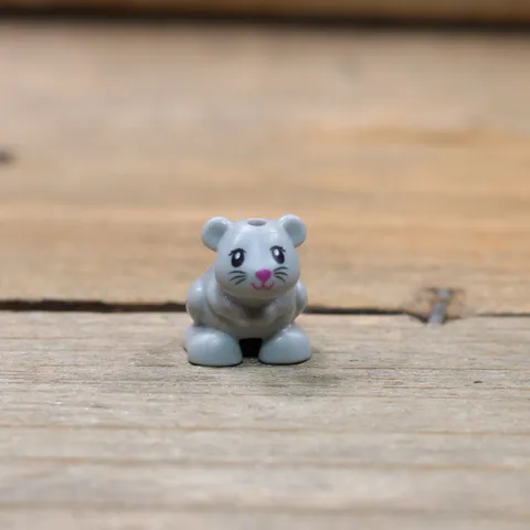 LEGO Friends Animal Light Bluish Gray Hamster Molly Mouse Part 24183pb03