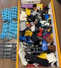 HUGE LEGO Planes Trains Automobiles & Boats Bulk Parts Lot Used Over 3lbs