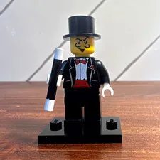 LEGO Minifigure Series 1 Magician COL009 8683-9 Complete w/ Wand Stand 2010