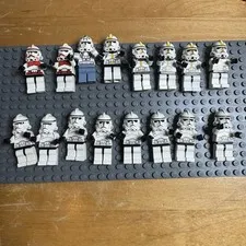 LEGO Star Wars Phase 2 clone trooper lot of 16, sw0126 Sw0128a sw0091 sw0118