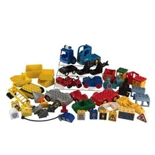 Lego Duplo Vehicle Parts Lot 50+ Pieces Construction Helicopter Motorcycle Train