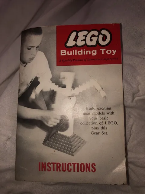 Vintage LEGO Instruction Manual Booklet - Set 001 Gear Set