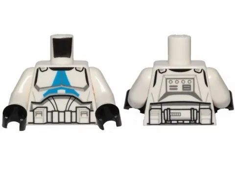 LEGO® 973pb3972c01 - Torso SW Clone Trooper Blue 501st Legion (Clone Wars)