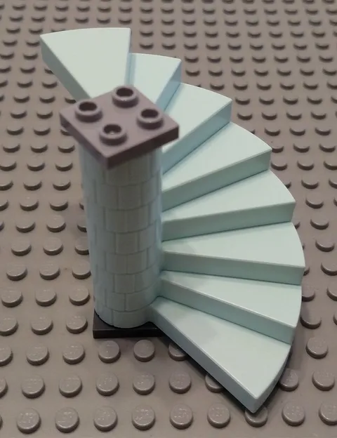 LEGO Light Aqua Elsa's Sparkling Ice Castle Spiral Stairs