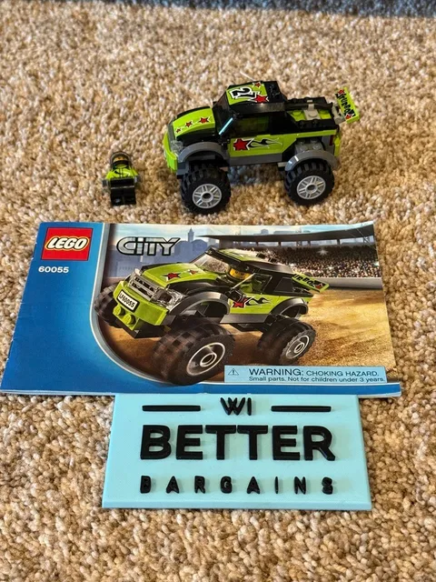 LEGO City 60055 Monster Truck 100% Complete Minifigure Manual Retired 2014