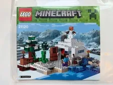 LEGO 21120 The Snow Hideout Instruction Manual Book Only Minecraft Replacement