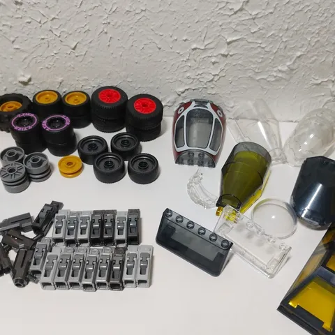 Lego windscreen wheels and stud shooters lot, great condition,(read description)