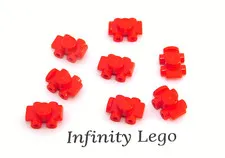 8 LEGO Red Minifigure Roller Skate Friends Accessory (11253 18747)  8 Pieces